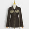 Blazer Ejecutivo Entallado para Mujer con Cierre Simple