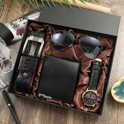 Set Completo: Reloj, Cartera, Cinturón y Llavero para Hombre - Image 8
