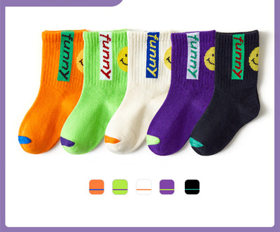 Calcetines de Algodón para Niños y Niñas - Colores Lisos Escolares - Image 10