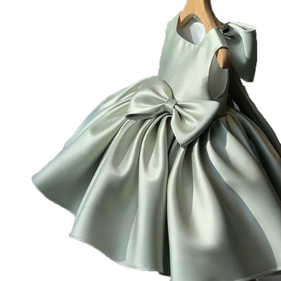 Vestido Princesa Infantil de Color Liso - Image 29