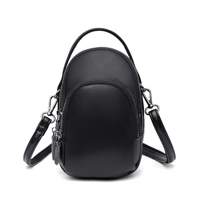 Bolso Bandolera de Cuero Multicapa - Diseño Minimalista y Funcional - Image 16