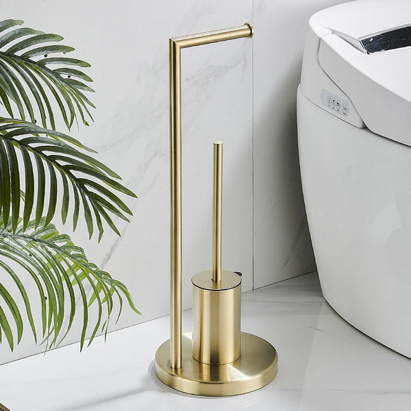 Organizador de Baño con Soporte para Papel Higiénico y Escobilla