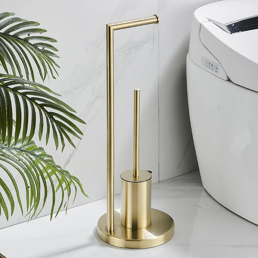 Organizador de Baño con Soporte para Papel Higiénico y Escobilla