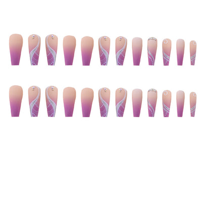 Uñas Postizas Largas Estilo Europeo y Americano - Image 4