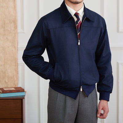 Chaqueta Bomber de Gamuza para Hombre - Cuello Solapa Casual - Image 2