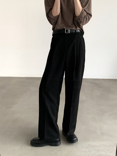 Pantalones Anchos Efecto Drapeado Estilo Urbano Relajado - Image 27