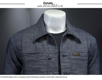 Chaqueta Denim Estilo Motociclista para Hombre - Diseño Europeo Casual - Image 12
