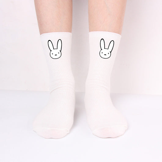 Calcetines Largos Bad Rabbit de Algodón Tejido para Hombre y Mujer - Image 10