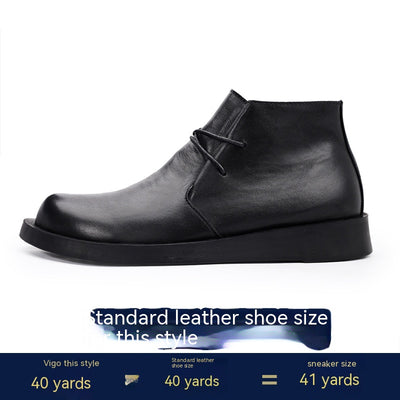 Botas Martin de Cuero para Hombre con Suela Gruesa y Caña Media - Image 6