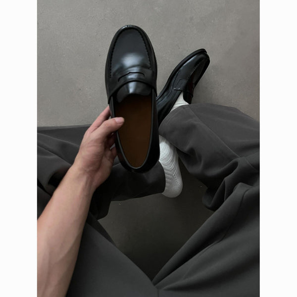 Zapatos de Cuero Ejecutivos Estilo Británico para Hombre