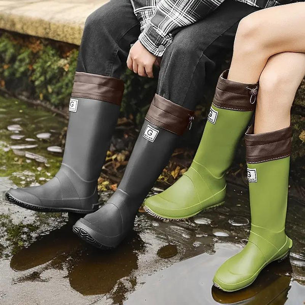 Botas de Lluvia Antideslizantes Resistentes para Hombre y Mujer