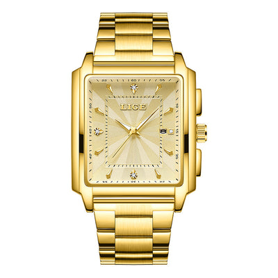 Reloj de Hombre con Esfera Cuadrada Grande y Correa de Acero Inoxidable - Image 5