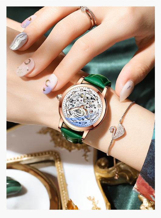 Reloj Mecánico Automático Hueco Diamond con Resistencia al Agua - Image 19