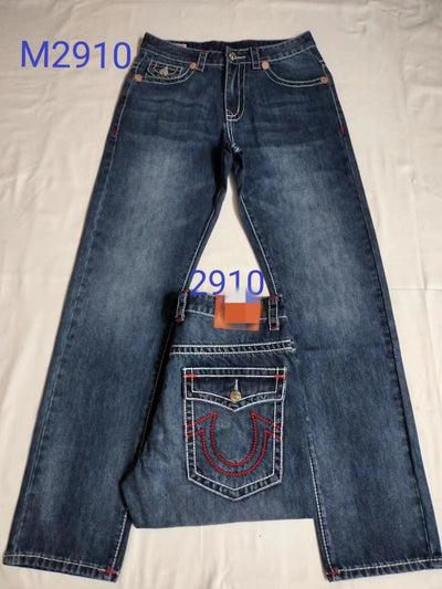Jeans Elásticos Talla Grande con Líneas Gruesas de Moda - Image 6