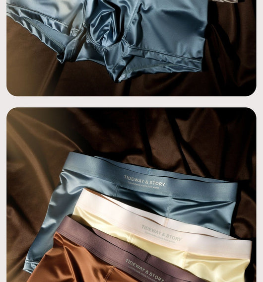 Bóxers de Seda Helada para Hombre - Lujo Ligero con Satén Premium - Image 18