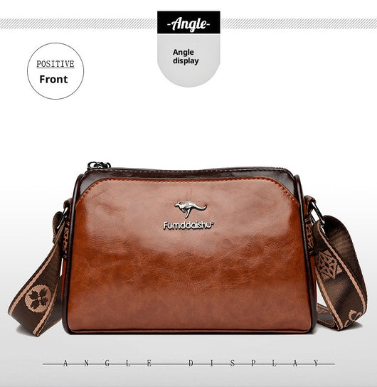 Bolso de Cuero Encerado Reversible Retro para Mujer - Diseño Trendy Doble Cara - Image 15