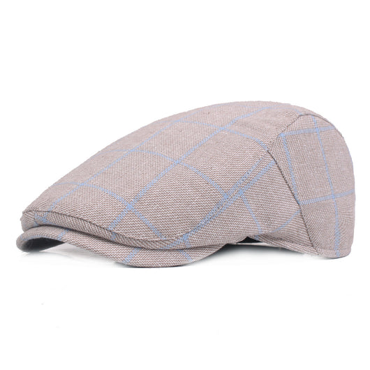 Gorra de Cuadros Estilo College en Algodón para Hombre - Image 3