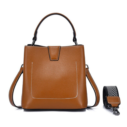 Bolso Bucket Crossbody de Moda para Mujer con Correa Ancha - Image 2