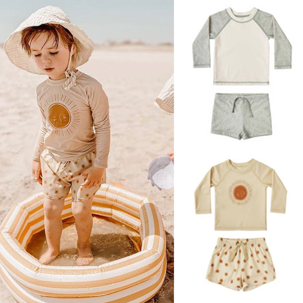 Traje de Baño Infantil con Protección Solar - Conjunto Completo