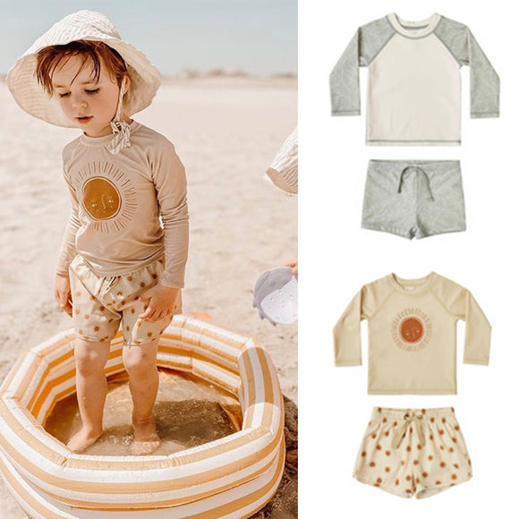 Traje de Baño Infantil con Protección Solar - Conjunto Completo