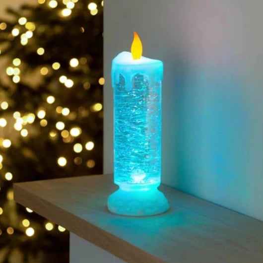 Vela LED Recargable con Cambio de Color y Brillo Glitter - Decoración Resistente al Agua - Image 53