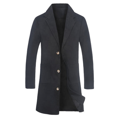 Chaqueta Casual de Botón Único en Colores Sólidos - Image 5