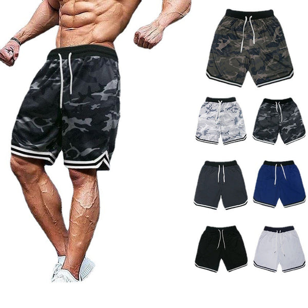 Pantalones Cortos Deportivos de Malla Transpirable Corte Holgado Cinco Puntos