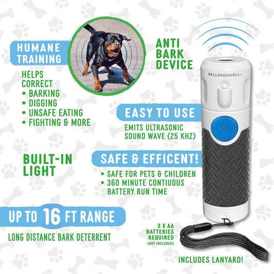 Silbato Ultrasónico Entrenador Canino Anti-Ladridos