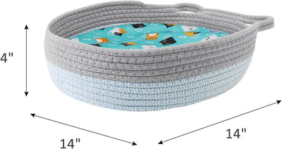 Cama Redonda de Mimbre para Gatos - Nido Donut Refrescante y Lavable - Image 5