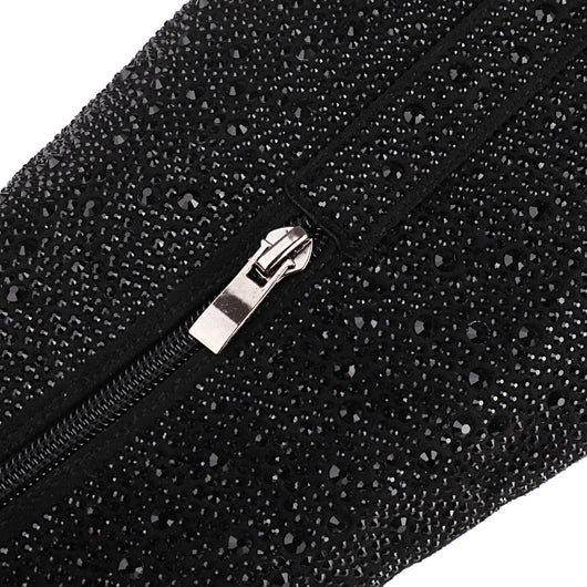 Botas Puntiagudas con Tacón Grueso y Detalles de Strass para Mujer - Image 9