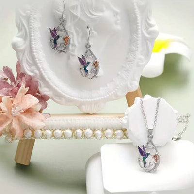 Conjunto de Adornos Colibrí con Aceite Deslizante - Serie Animales - Image 2