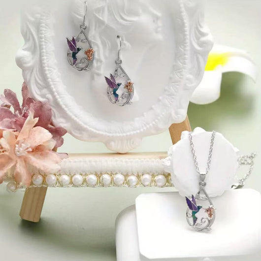 Conjunto de Adornos Colibrí con Aceite Deslizante - Serie Animales - Image 2
