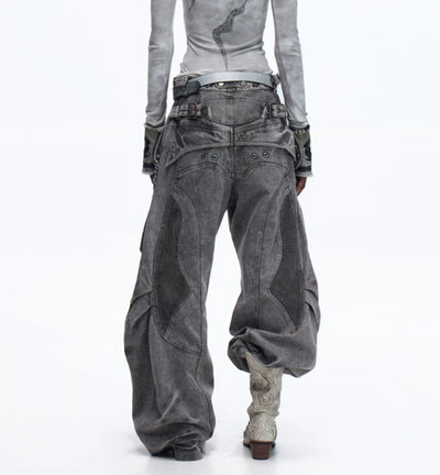 Pantalones de Trabajo Canvas Teñidos Asute con Cierre Diagonal y Cintura Reforzada - Image 10
