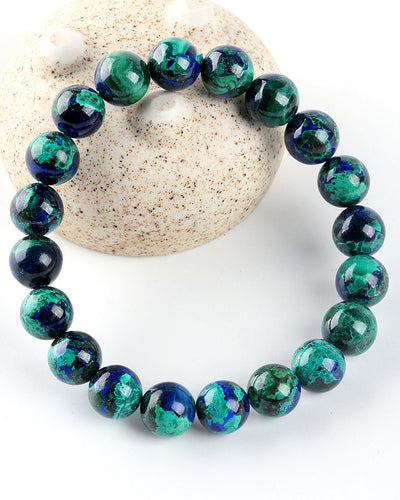 Pulsera de Cuentas Azurita Fénix Turquesa Natural - Image 10