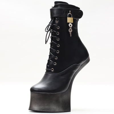 Botas Tobilleras de Tacón Ultra Alto 18cm Efecto Pezuña - Image 6
