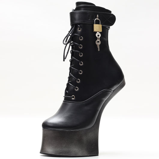 Botas Tobilleras de Tacón Ultra Alto 18cm Efecto Pezuña - Image 6