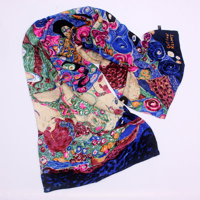 Pañuelo de Seda con Pintura Artística para Mujer - Image 8