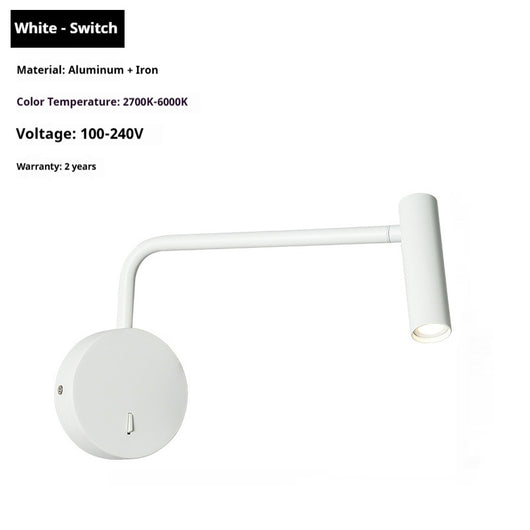 Lámpara LED Giratoria para Cabecera de Cama con Lectura Ajustable - Image 7