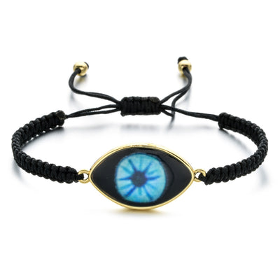 Pulsera Tejida a Mano con Ojo de Demonio Turco en Resina - Image 10