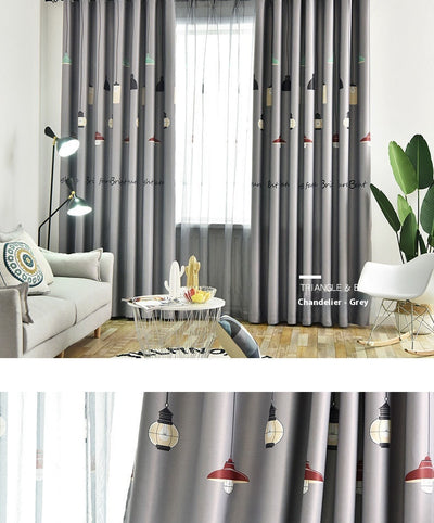 Brown thickened shading curtain with an electric carving floral texture, partially drawn in a bedroom setting. - Image 12