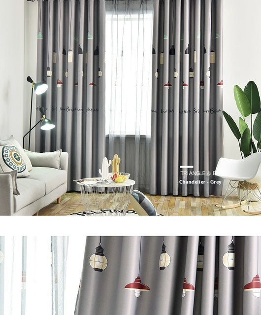 Brown thickened shading curtain with an electric carving floral texture, partially drawn in a bedroom setting. - Image 12