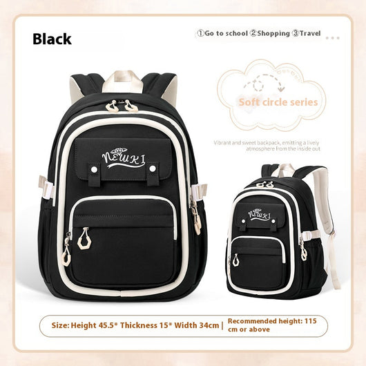 Mochila Escolar Impermeable de Gran Capacidad y Múltiples Compartimentos para Niñas - Image 7