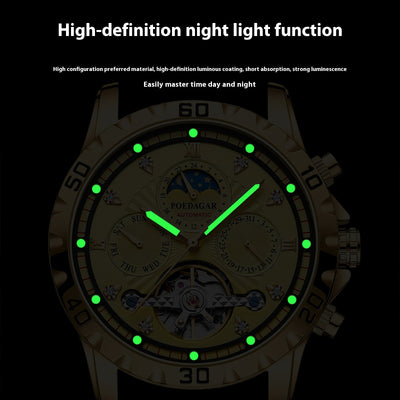 Reloj Mecánico Deportivo Impermeable Multifuncional para Hombre - Image 3