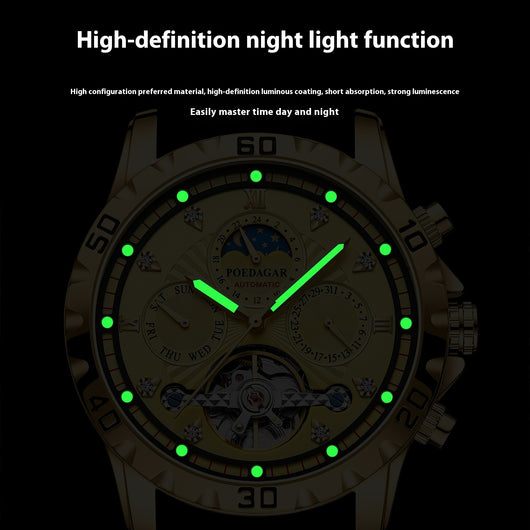 Reloj Mecánico Deportivo Impermeable Multifuncional para Hombre - Image 3