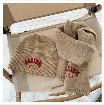 Conjunto de Gorro y Bufanda para Niños - 2 Piezas Bordado para Otoño e Invierno - Image 7
