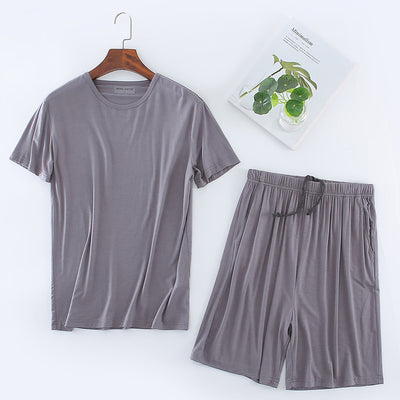 Conjunto de Pijama Modal para Hombre - Camiseta y Shorts - Image 4