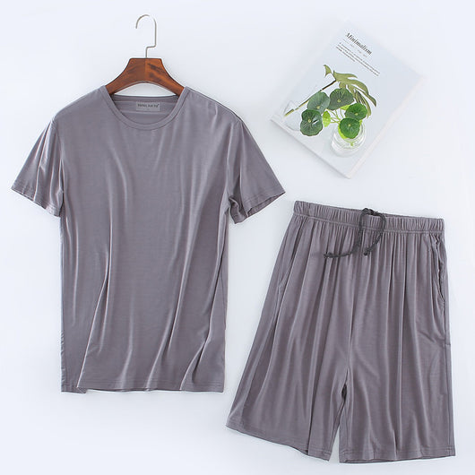 Conjunto de Pijama Modal para Hombre - Camiseta y Shorts - Image 4