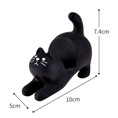 Soporte para Teléfono Gato Gourmet - Adorno de Resina para Auto y Escritorio - Image 3