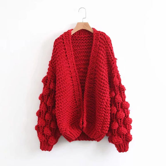 Cardigan Multicolor de Punto Suave - Estilo Europeo Relajado