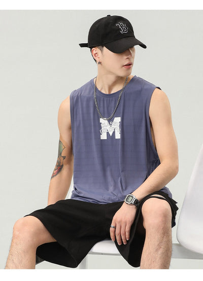 Camiseta Sin Mangas Hombre Estampado Letras - Colección Verano - Image 22